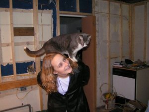 Spaz liked to be up high